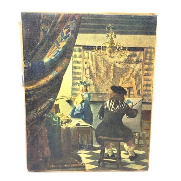 Vintage Johannes Vermeer The Artist in His Studio Paris France Chateau Estate - Picture 2 of 12